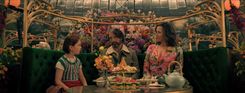 Sophie Sloan, Mads Mikkelsen, and Sigourney Weaver in Dust Bunny Courtesy of Roadside Attractions