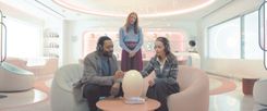   Emilia Clarke, Chiwetel Ejiofor and Rosalie Craig in THE POD GENERATION  Courtesy of Vertical Entertainment and Roadside Attractions