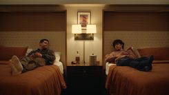 James Sweeney and Dylan O'Brien in Twinless courtesy of Roadside Attractions
