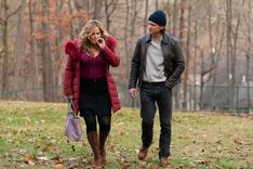 Jennifer Coolidge and Lewis Pullman in Riff Raff Courtesy of Roadside Attractions