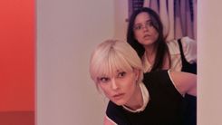 Natalie Portman and Jenna Ortega in The Gallerist Courtesy of Roadside Attractions