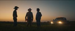 Thomas Haden Church, Carrie-Anne Moss and Rudy Pankow in Accidental Texan Courtesy of Roadside Attractions