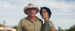Thomas Haden Church and Carrie-Anne Moss in Accidental Texan Courtesy of Roadside Attractions