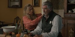 Pierce Brosnan and Veronica Ferres in The Unholy Trinity courtesy of Roadside Attractions